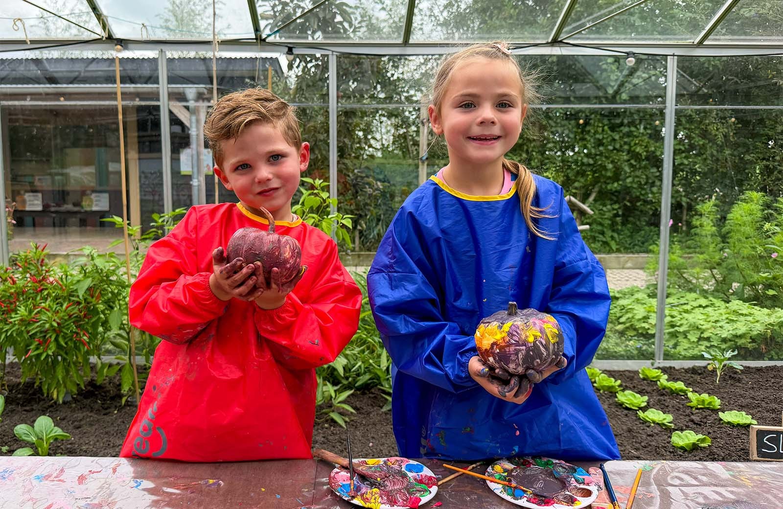 Fien & Teun pompoen maken