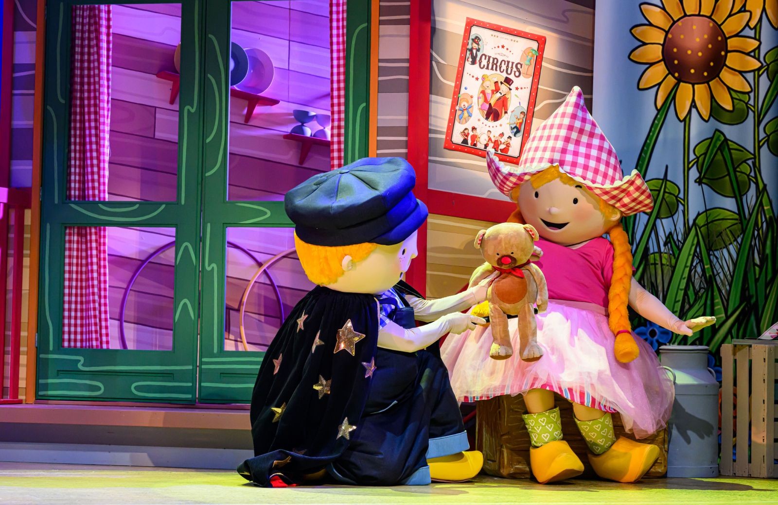 Scenefoto Fien en Teun circus